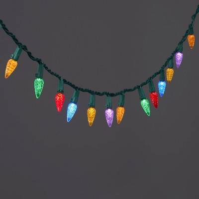 Wondershop Faceted Christmas String Lights, 14' 9", Assorted (60 ct)