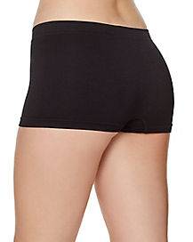 Seamless Boyshort Panties - Black (Large/X-Large)