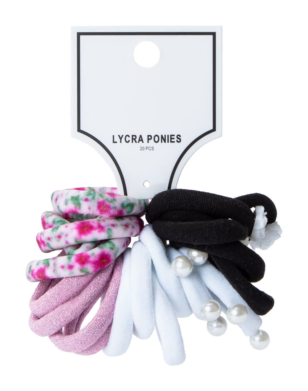 Lycra Ponies Bands 20-Pack