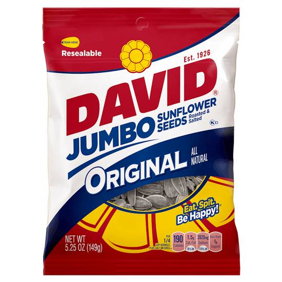 David Jumbo Original Sunflower Seeds 5.25 oz