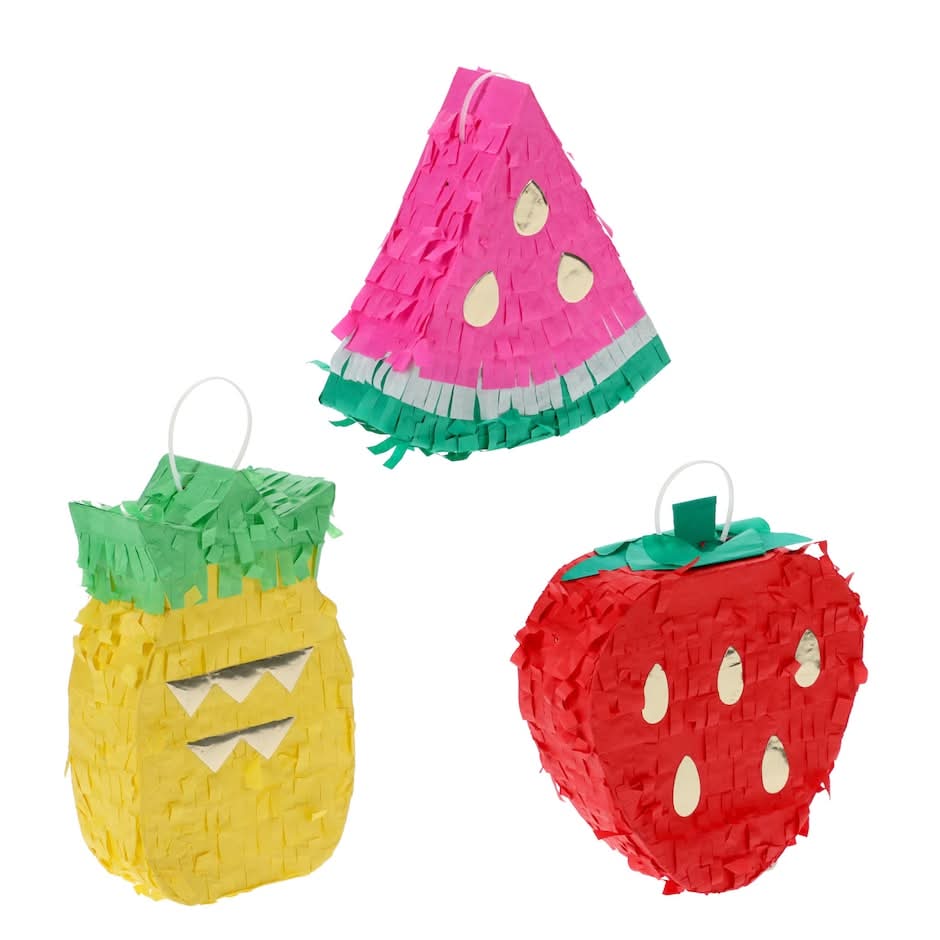 Seasonal Collection Summer Theme Mini Fruits Pinata, Assorted Fruits, 1-ct.
