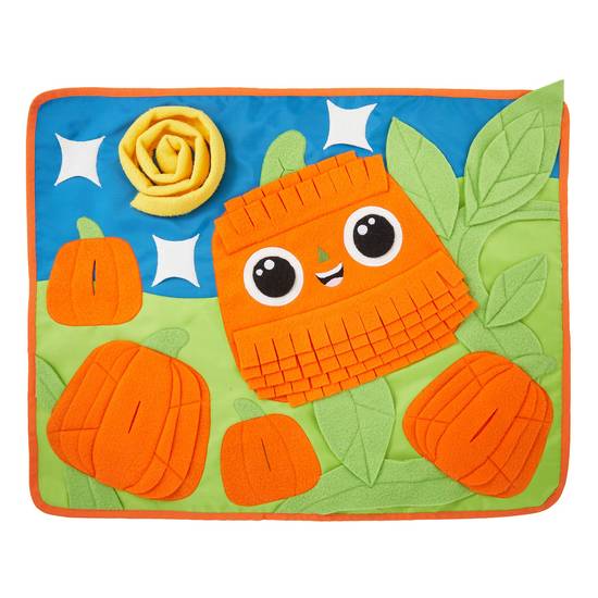 Thrills & Chills™ Halloween Pumpkin Snuffle Mat Dog Toy (Color: Orange)