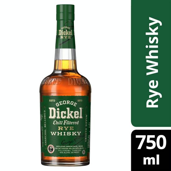 George Dickel Chill Filtered Rye Whisky (750 ml)
