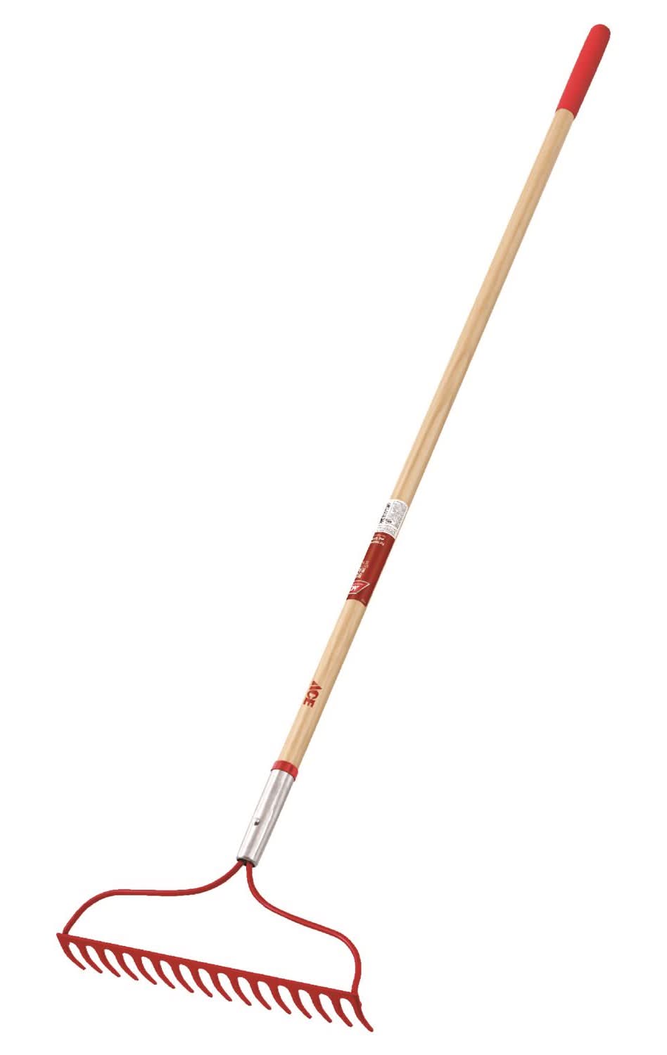 ACE 60 In. 16 Tine Steel Bow Rake Wood Handle