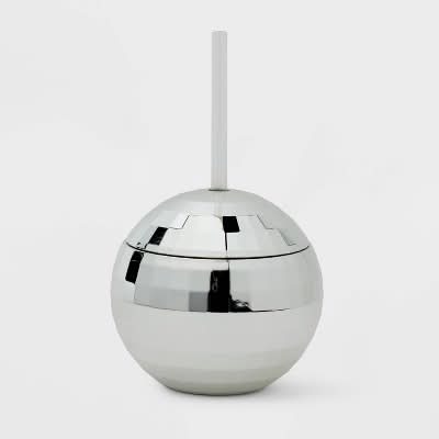 Spritz Disco Ball Shaped Cup 14 fl oz, Silver