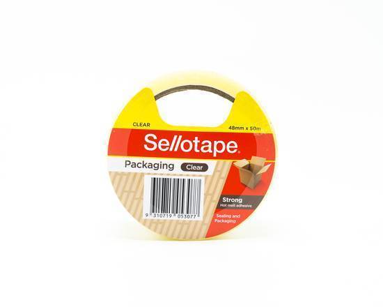 Sellotape 48mm X 50m Packaging Tape Clear (1 Pack)