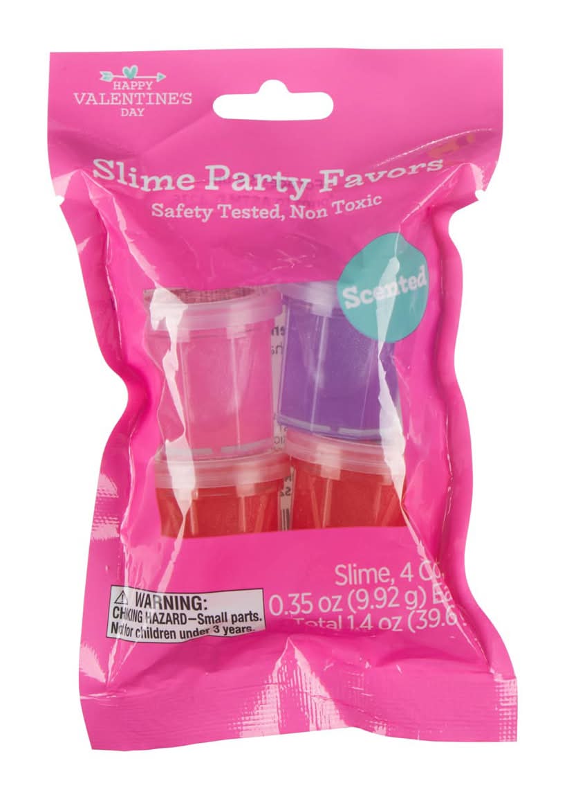 Happy Valentine'S Day Slime Party Favors 4 Ct 1.4 Oz