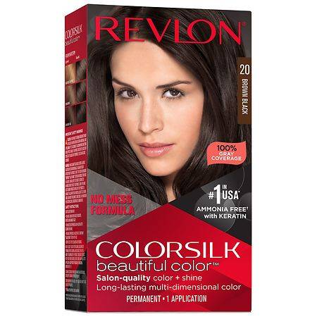 Revlon Colorsilk Beautiful Permanent Hair Color (brown black 20)