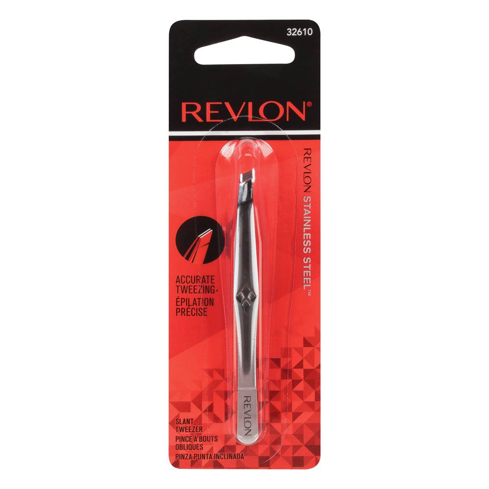 Revlon Stainless Steel Slant Tweezer (1 tweezer)