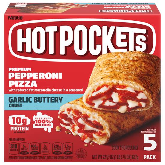 Hot Pockets Sandwiches Peperoni Pizza