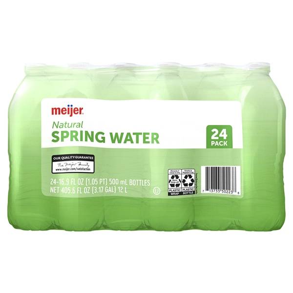 Meijer Natural Spring Water 24-pack (16.9 oz)