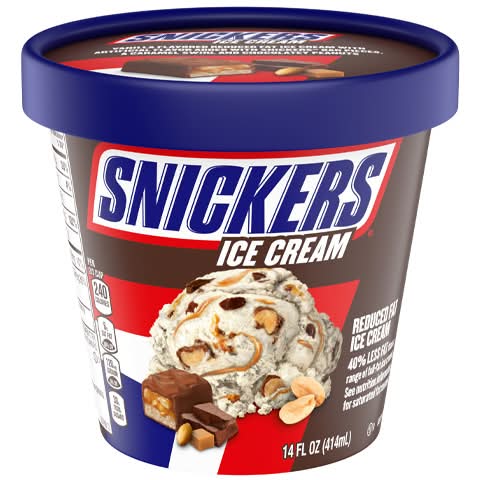Snickers Reduced Fat Ice Cream, Vanilla (14 fl oz)