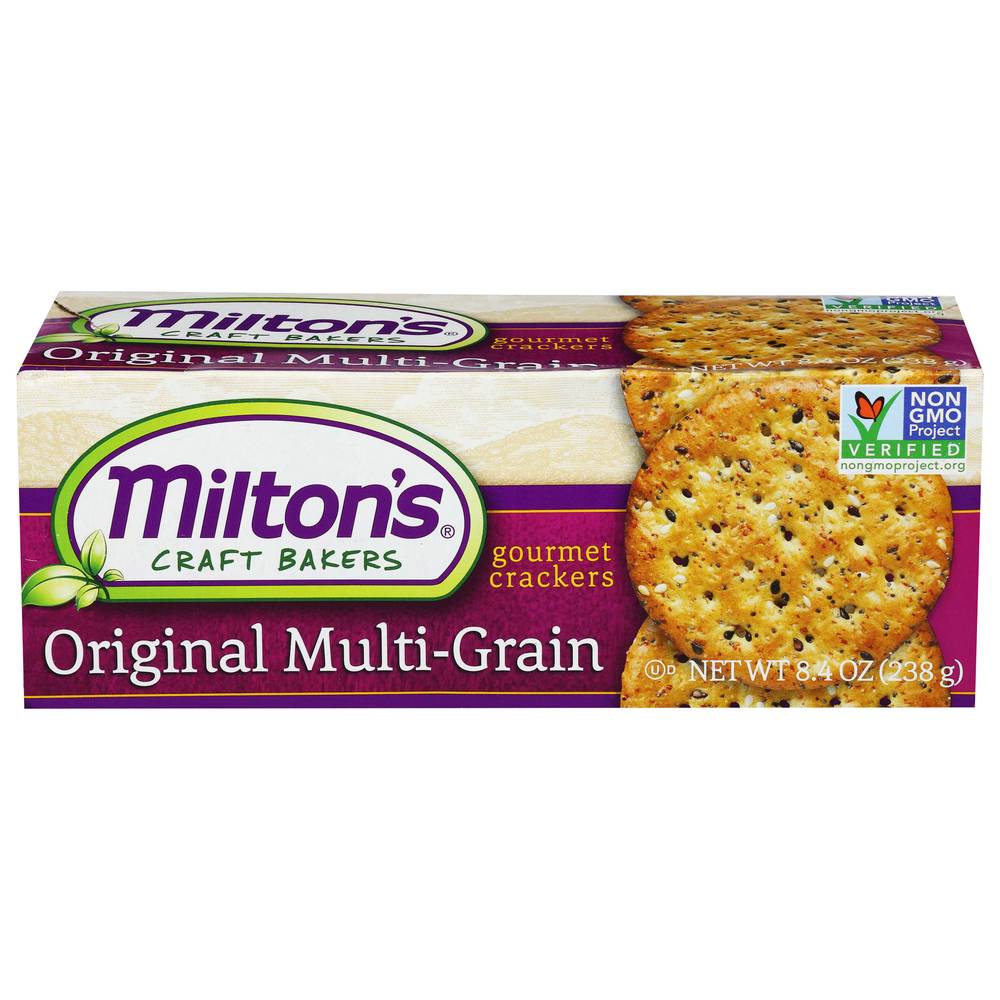 Milton's Craft Bakers Original Gourmet Crackers, Multi-Grain (8.4 oz)