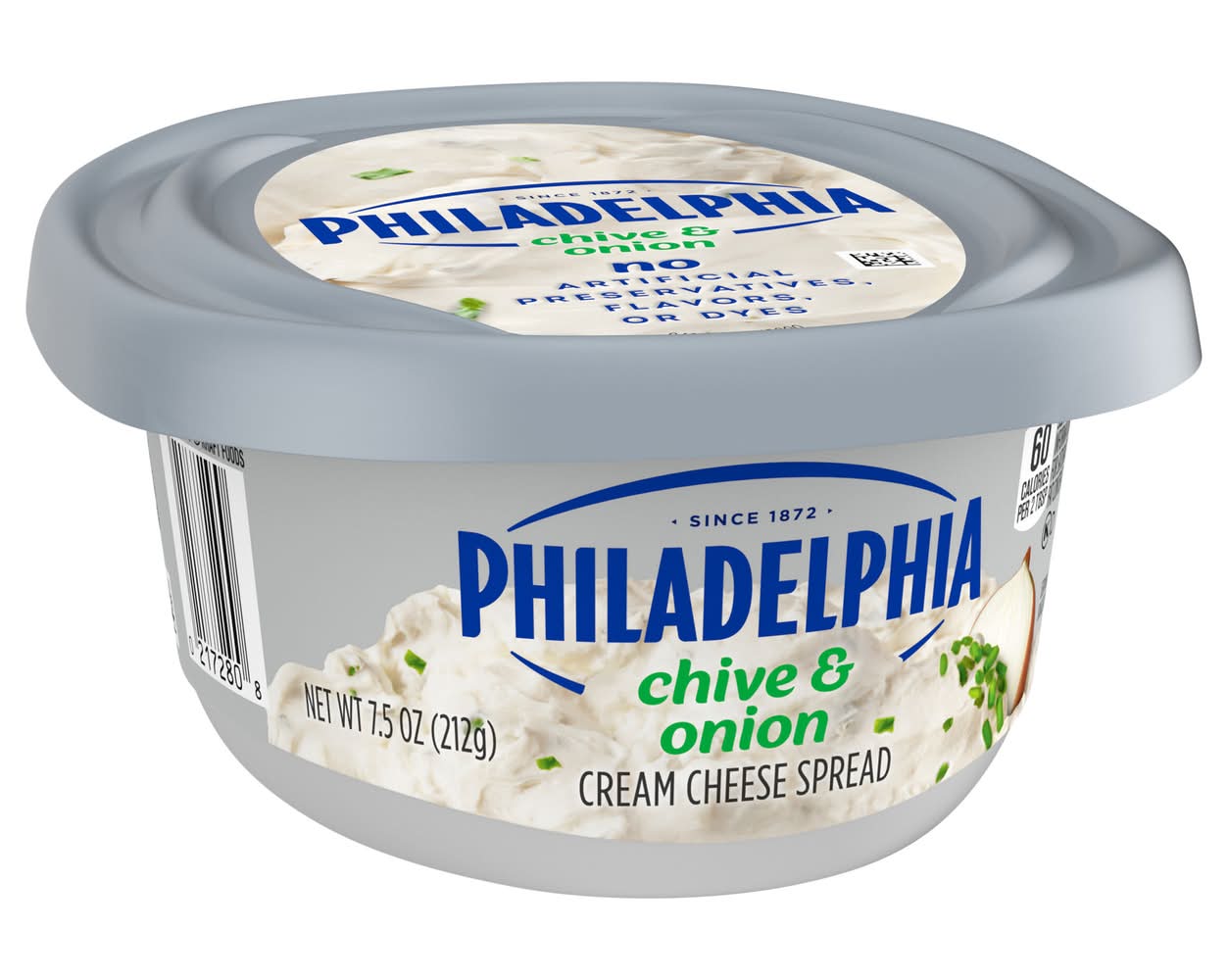 Philadelphia Cream Cheese Spread, Chive & Onion (7.5 oz)