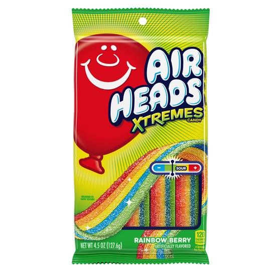 AirHeads Xtremes Rainbow Berry Sour Candy, 4.5 OZ