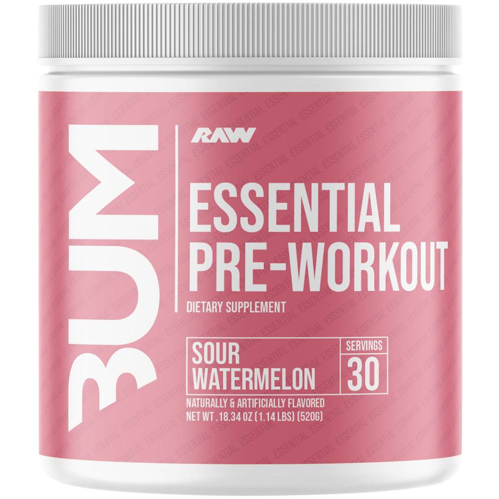 Raw Essential Pre Workout Supplement (sour watermelon)