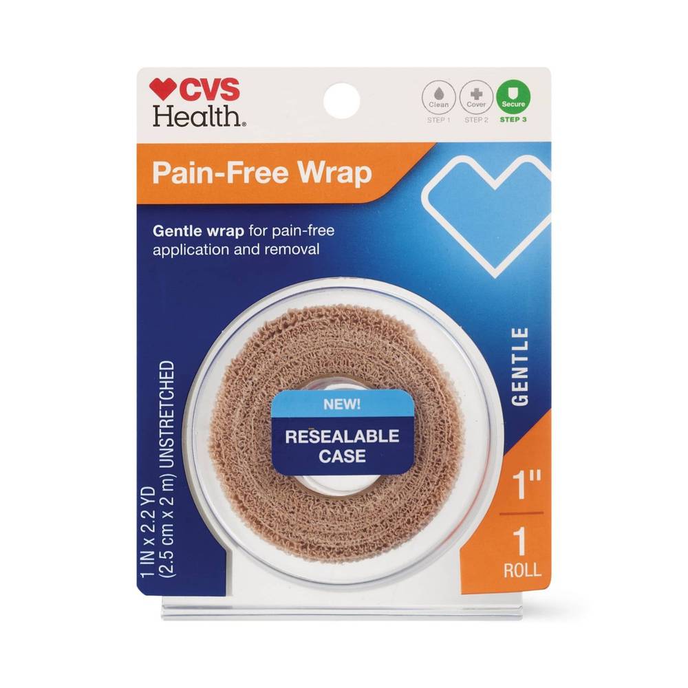 Cvs Health Pain-Free Gentle 1" Wrap, Beige, 1 Ct