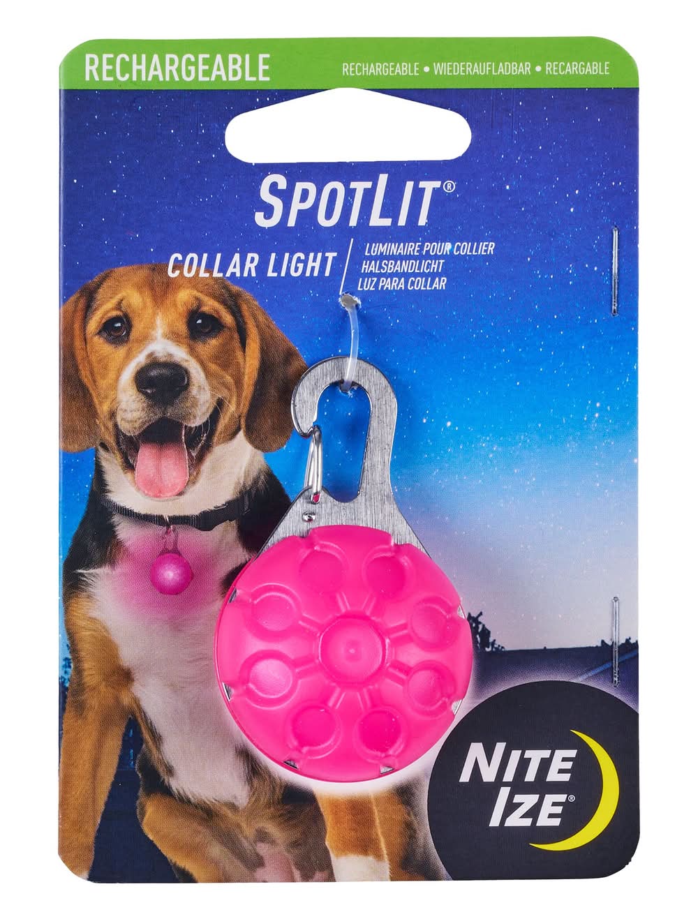 Nite Ize® SpotLit Collar Light (Color: Pink)