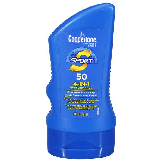Coppertone Sport Sunscreen Lotion Spf (3 fz)
