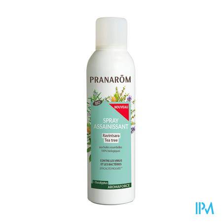 Pranarom Aromaforce Bio Spray Assainissant Ravintsara Tea Tree 150ml Huile essentielle - Aromathérapie
