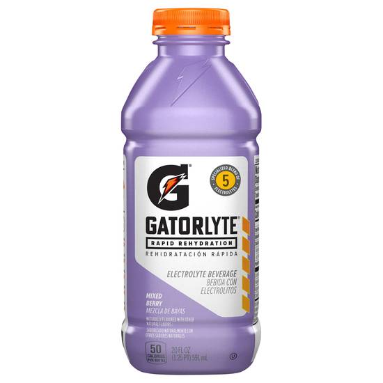 Gatorlyte Mixed Berry Flavor Electrolyte Beverage (20 fl oz)