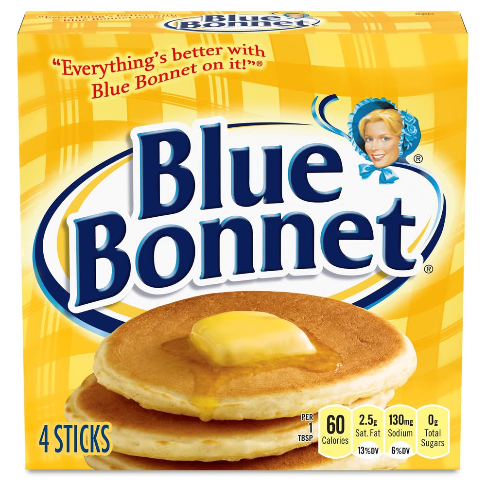 Blue Bonnet Margarine Vegetable Oil Spread Sticks (16 oz, 4 ct)