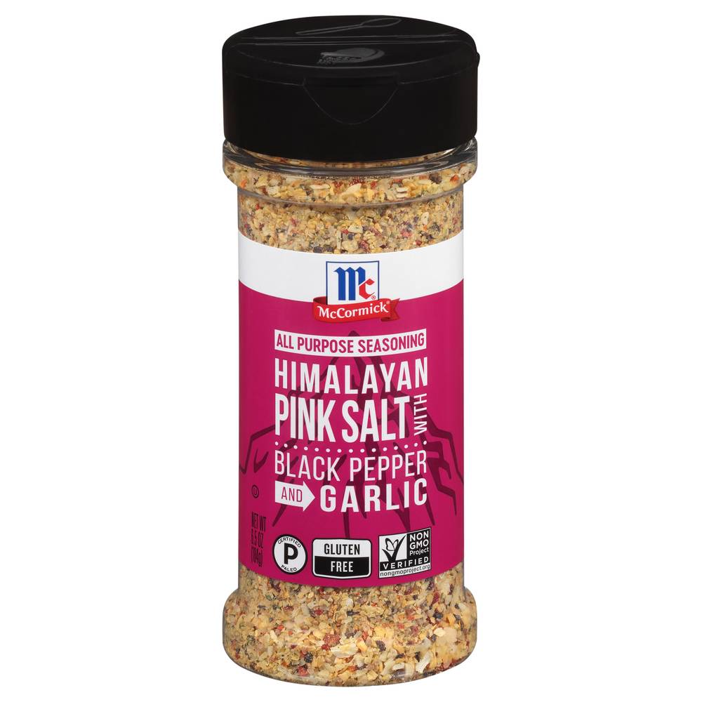 McCormick All Purpose Seasoning Himalayan Pink Salt With Black Pepper and Garlic (6.5 oz)