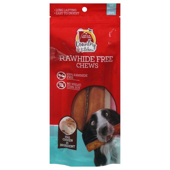 Country Kitchen Large Rawhide Dog Chews ( 2 ct)