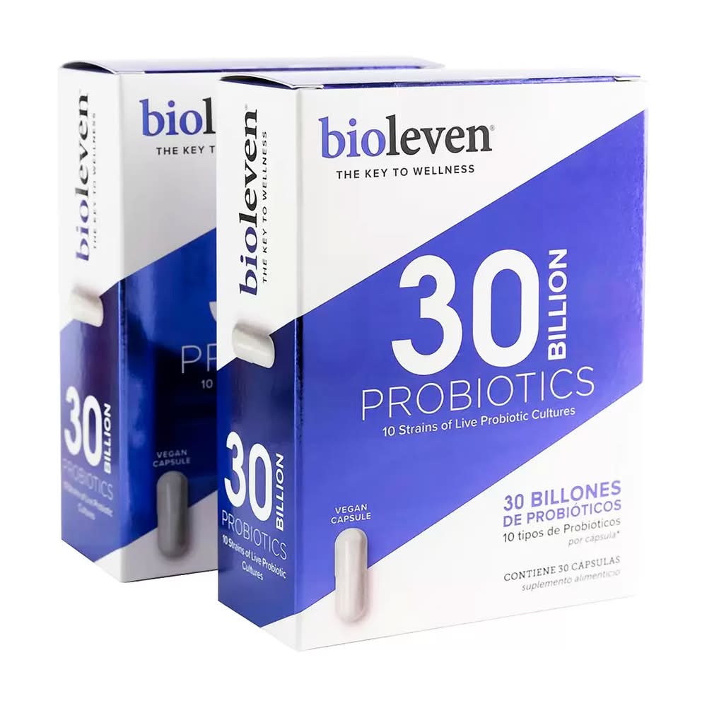 Bioleven · Probióticos 30 billones en cápsulas (2 x 30 un)