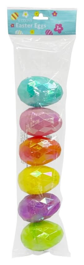 Diamond Cut Easter Eggs, 6 pc.