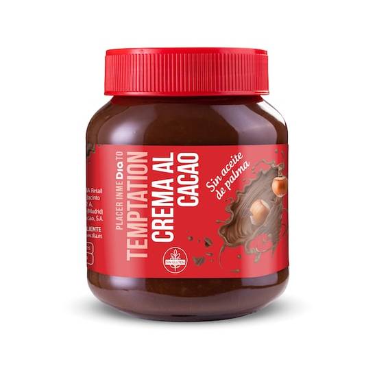 Crema de cacao con avellanas Temptation bote 400 g