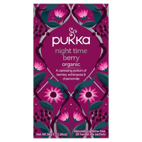 Pukka Berry, Organic Night Time Herbal Tea Sachets (20 pack)