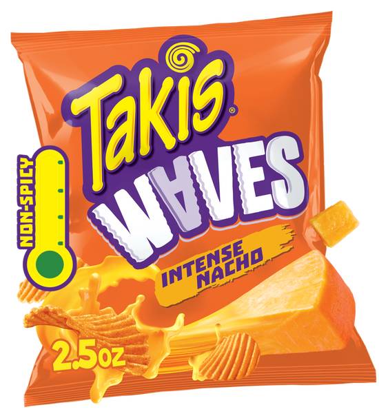 Takis Intense Nacho Waves Snack Size Bag Potato Chips (cheese)