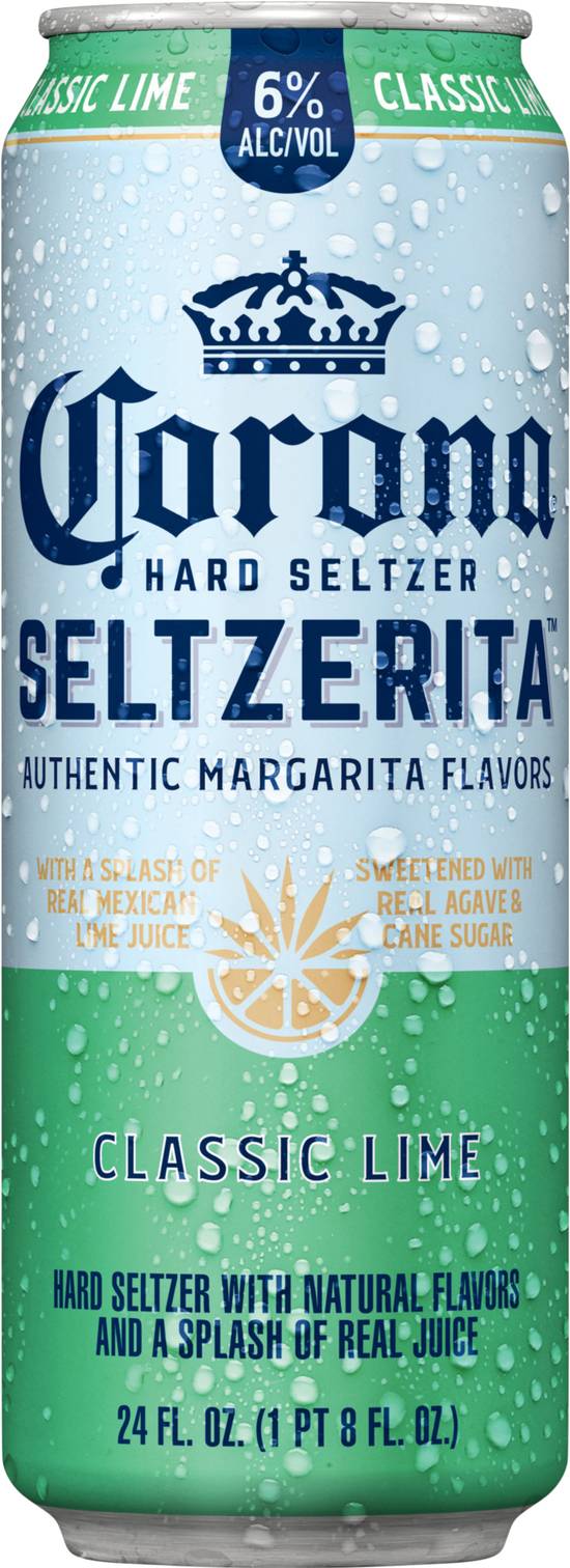 Corona Hard Seltzer Seltzerita Sparkling Water (24 fl oz) (classic lime)