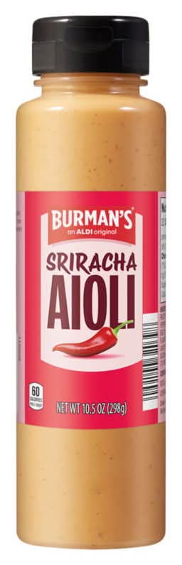 Burman's Squeeze Aioli Spread, Sriracha (11 oz)