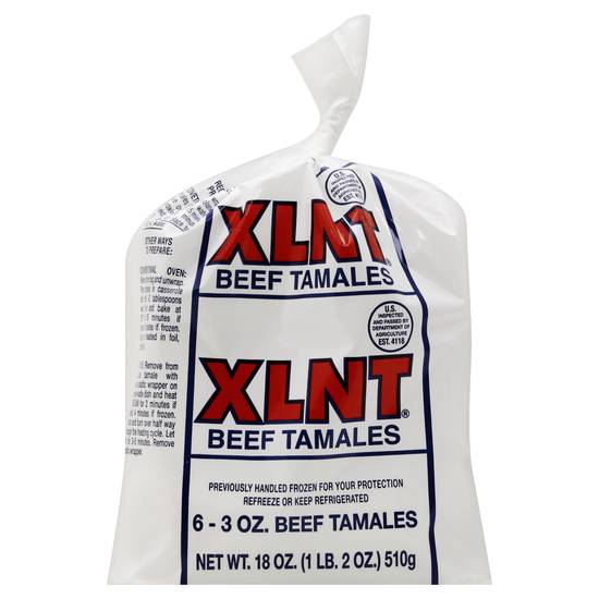 Xlnt Beef Tamales (6 ct)