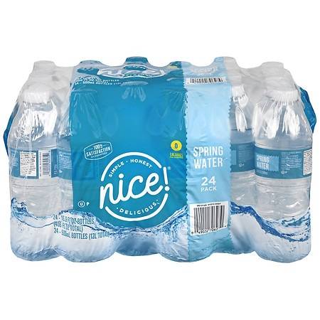 Nice! Spring Water (24 pack, 16.91 fl oz)