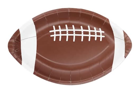 Celebrate It Football Shaped Paper Plates, 10 in (10 ct)