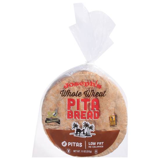 Joseph's Low Fat Whole Wheat Pita Bread (4 ct)