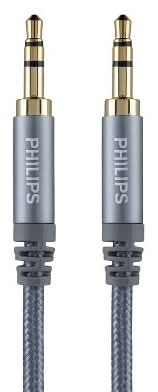 Philips Auxiliary Audio Cable, 3.5 mm, Silver