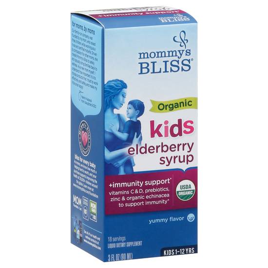 Mommys Bliss Organic Elderberry Syrup + Immunity Boost