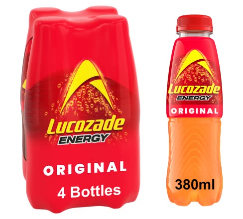 Lucozade Original, Energy Drink (4 x 380ml)