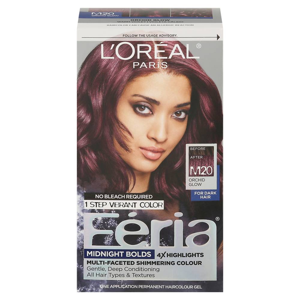 L'Oréal Feria M20 Orchid Glow Shimmering Hair Color (1.31 lbs)