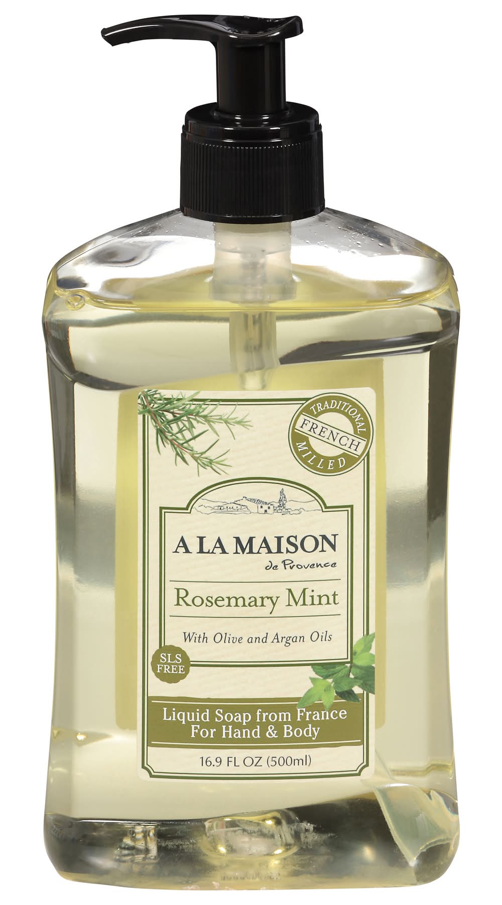 A la Maison de Provence De Provence Liquid Soap, Rosemary Mint (1.06 lbs)