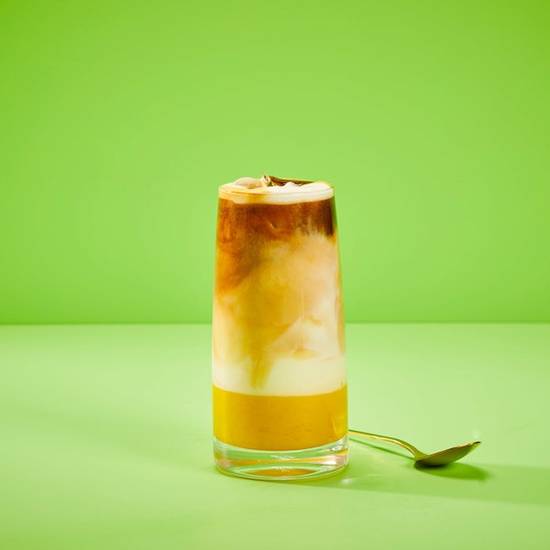 Saffron Iced Spanish Latte