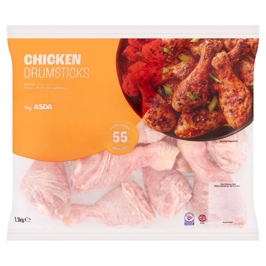 Asda Chicken Drumsticks 1.1kg