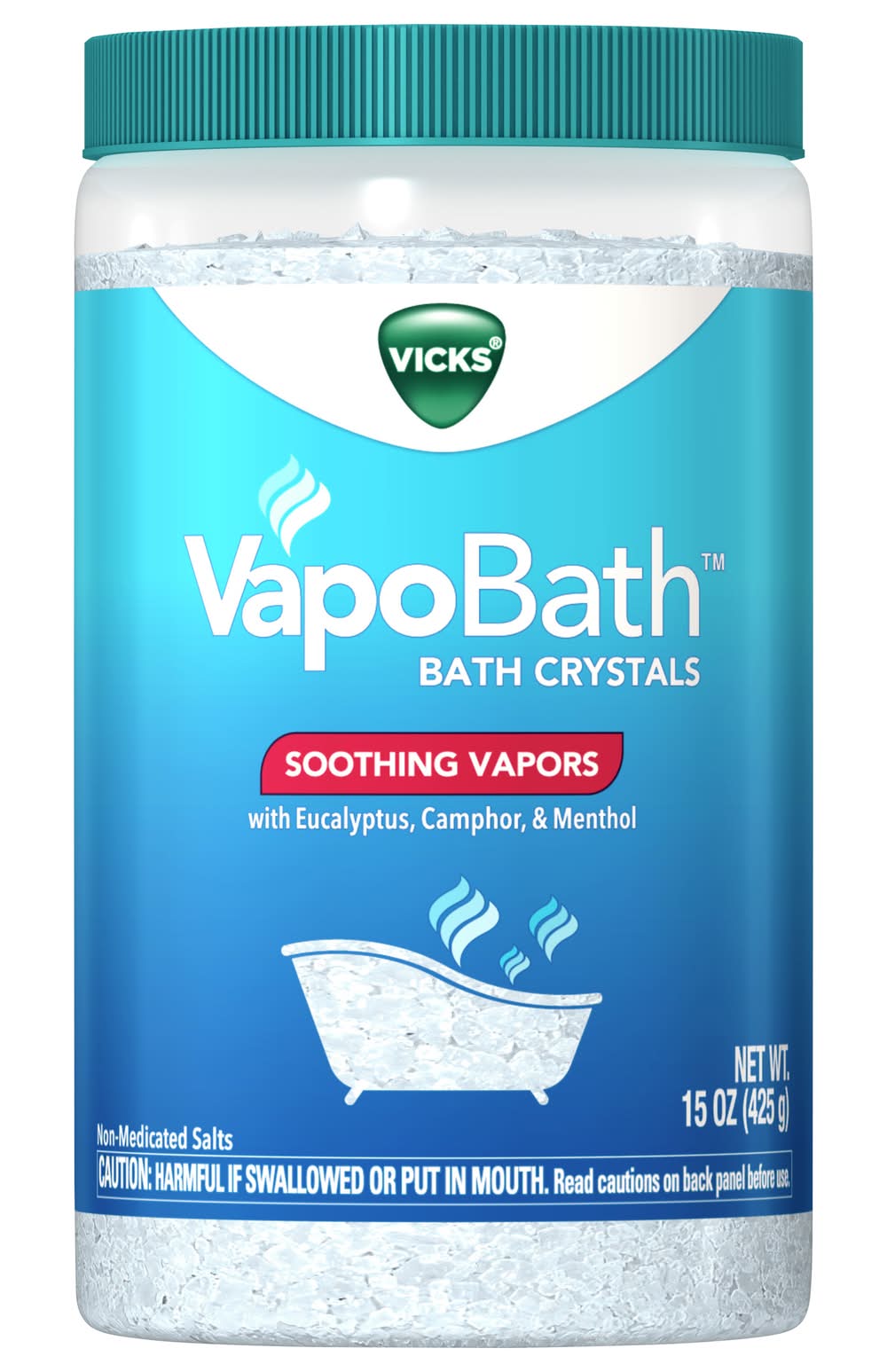 Vicks Vapobath Soothing Vapors Bath Crystals (15 oz)