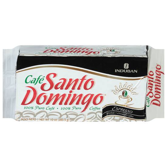 Cafe Santo Domingo Ground Pure Espresso Coffee (10 oz)
