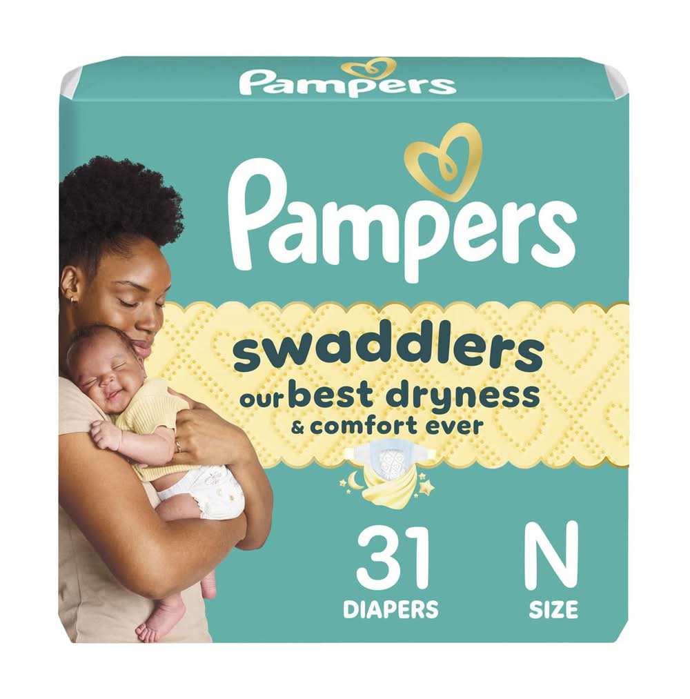 Pampers Swaddlers Diapers Size 0 (Up To 10 Lbs) 31 Ct