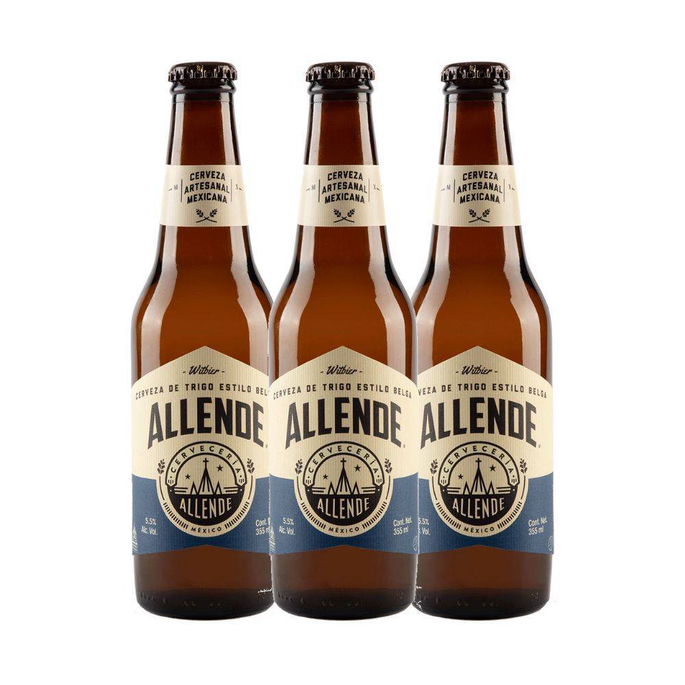 Combo Allende Cerveza Witbier Botella 355 ml